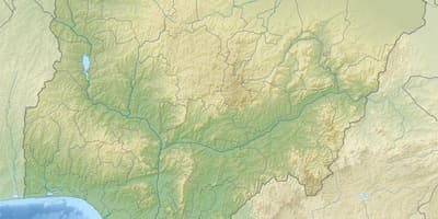 के नक्शे आकर्षित एक राहत नाइजीरिया