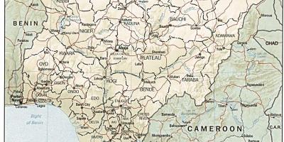नाइजीरिया के नक्शे के चित्र