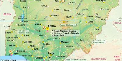 चित्रों के नाइजीरियाई नक्शा